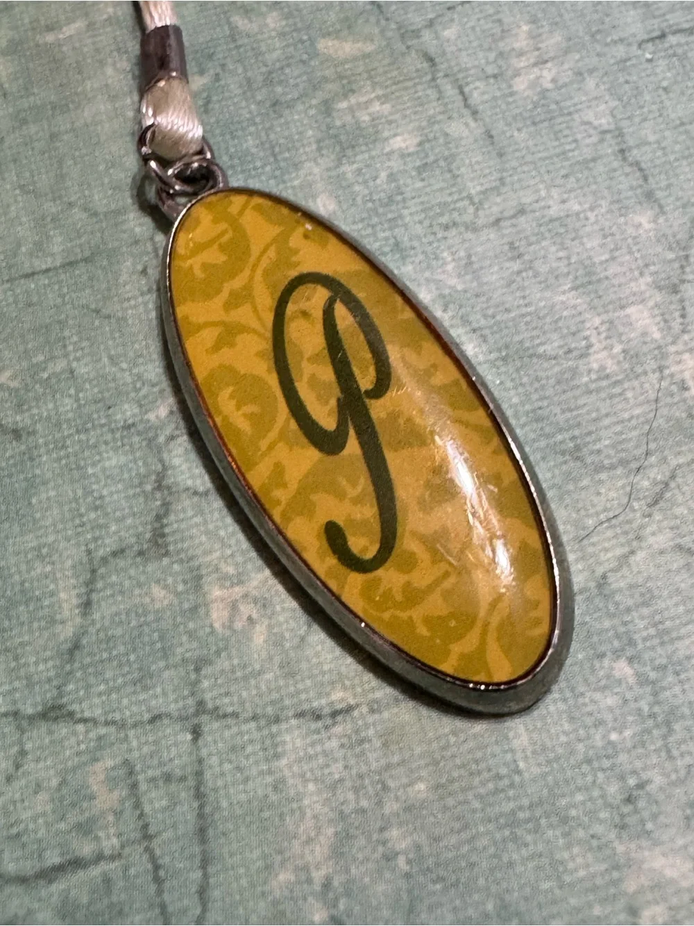 FLEUR DE LIS AND INITIAL P BOOKMARK